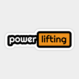 Powerlifting - power type Sticker